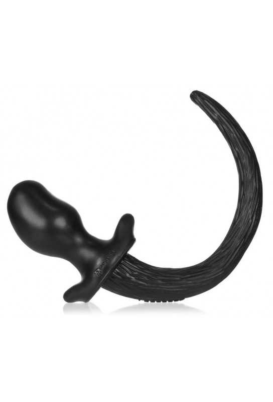 Plug Queue Puppy Tail Bulldog 11.5 x 6cm Noir 