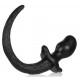 Plug Queue Puppy Tail Bulldog 11.5 x 6cm Noir 