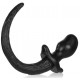 Plug Queue Puppy Tail Bulldog 11.5 x 6cm Noir 