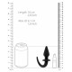 Plug Queue de chien Puppy Plug 9 x 4cm Noir 