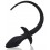 Plug Queue de chien silicone 7.5 x 3.1cm Noir