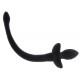 Plug Vibrant Queue de Chien Wiggle Tail 9 x 4cm Noir 