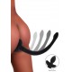 Plug Vibrant Queue de Chien Wiggle Tail 9 x 4cm Noir 