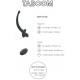Plug Vibrant Queue de Chien Wiggle Tail 9 x 4cm Noir 