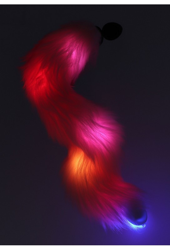 Plug avec queue Licorne Led 6 x 2.8cm Rose 