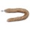 Plug avec queue Fourrure 7 x 3.4cm Beige