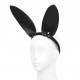 Oreilles de lapin Bunny Simili noir 