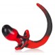 Plug Queue Puppy Tail Beagle 9.5 x 5 cm Rouge 