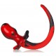Plug Queue Puppy Tail Beagle 9.5 x 5 cm Rouge 