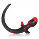 Plug Queue Puppy Tail Bulldog 11.5 x 6 cm Rouge 