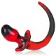 Plug Queue Puppy Tail Bulldog 11.5 x 6 cm Rouge 