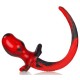 Plug Queue Puppy Tail Bulldog 11.5 x 6 cm Rouge 