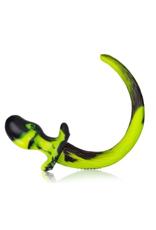Plug Queue Puppy Tail Bulldog 11.5 x 6 cm Jaune 