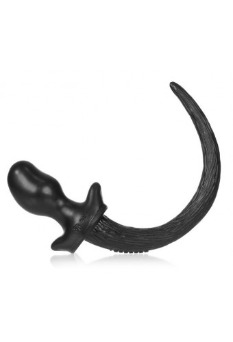 Plug Queue Puppy Tail Pug 8 x 4.4cm Noir 
