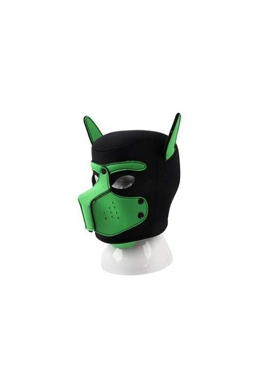 Masque Puppy néoprène Dog On Noir-Vert 