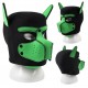 Masque Puppy néoprène Dog On Noir-Vert 