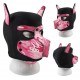 Masque Puppy Néoprène Dog On Noir-Camouflage Rose 