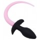 Plug Queue de chien phosphorescent Luminous Puppy 8 x 3.2cm Rose fluo 