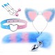 Kit Sm Mix Bondage Bleu-Rose 4 pièces 
