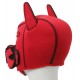 Cagoule Puppy Fox Néoprène Rouge-Noir 