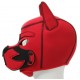 Cagoule Puppy Fox Néoprène Rouge-Noir 
