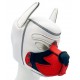 Cagoule Puppy Fox Néoprène Blanc-Rouge 