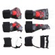 Gants Puppy Dog Paw Noir-Rouge 