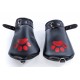 Mitaines Dog Paw Noir-Rouge 