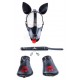 Kit Puppy 6 Pièces Noir-Rouge 