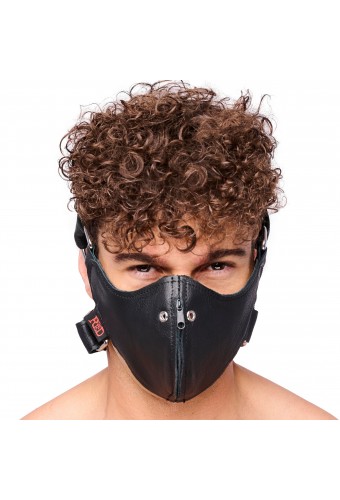 Masque en cuir avec Zip 
