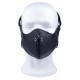 Masque en cuir avec Zip 
