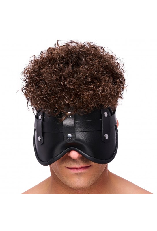 Masque en cuir rembourré Blind Up Noir 