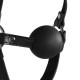 Bâillon Muselière avec Boule et Masque Gag Xtreme Noir 