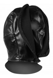 Cagoule Zip-Up Bondage Noire 