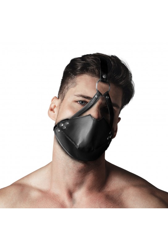 Muselière avec Bâillon Head Harness Noire 