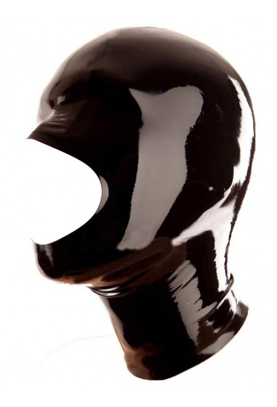 Cagoule en latex Openose Noire 
