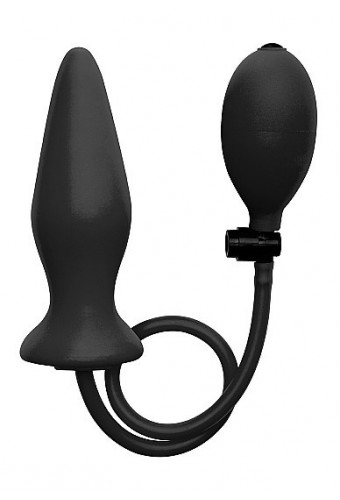 Plug gonflable Ouch en silicone noir 