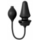 Plug Gonflable Silicone 9.5 x 5.5 cm Noir 