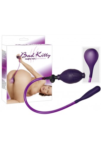Plug gonflable Ballon Bad kitty 8 x 9cm Violet 