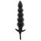 Plug gonflable Ribbed Advanced 18.5 x 4 cm Noir 