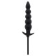 Plug gonflable Ribbed Advanced 18.5 x 4 cm Noir 