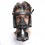 Masque à gaz BDSM FULL VISU Noir