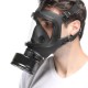 Masque à gaz BDSM FULL VISU Noir 