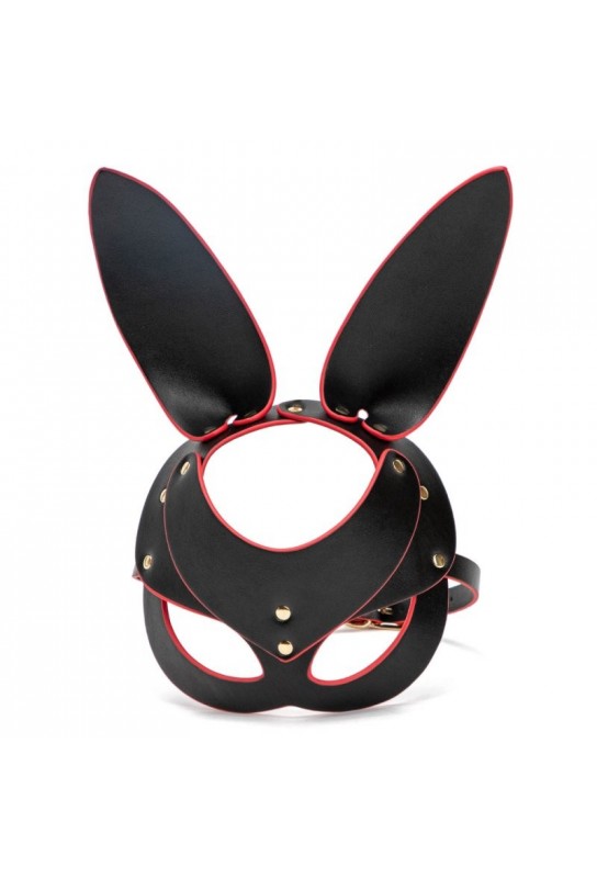 Masque de Lapin Punk Rabbit Noir et Rouge 