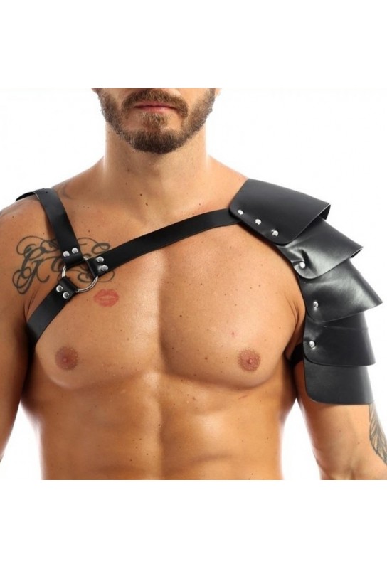 Harnais avec Épaule Écailles One Armor Simili noir 