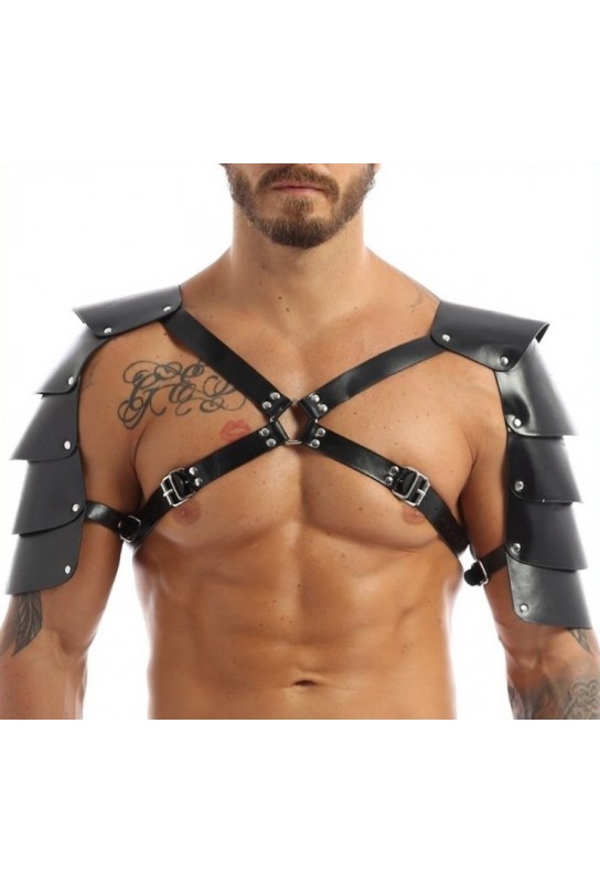 Harnais avec Épaules Armors Simili noir 