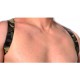 Harnais en cuir Camouflage - Acc. CHROME - CROSS - THE RED S/M 