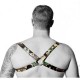 Harnais en cuir Camouflage - Acc. CHROME - CROSS - THE RED S/M 