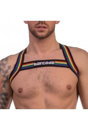 Harnais élastique Barcode pride Noir