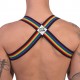 Harnais élastique Barcode pride Noir 